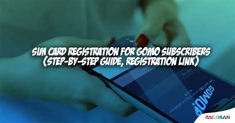 SIM Card Registration for GOMO Subscribers (Step .